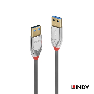 LINDY 林帝 CROMO LINE USB3.0 TYPE-A 公 TO 公 傳輸線 0.5M(36625)