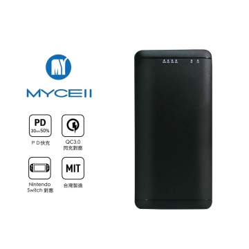 【MYCELL】iFlash10000 PD&QC3.0 18W閃充行動電源 黑 台灣製造