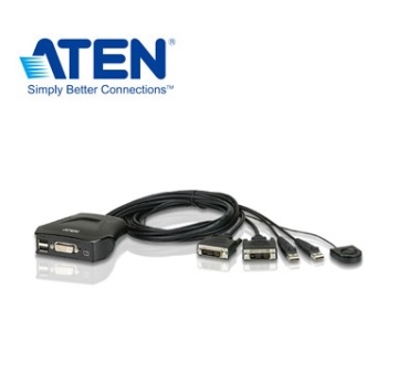 ATEN 2埠 USB DVI KVM 多電腦切換器 (CS22D)
