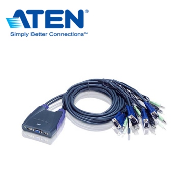 ATEN 4埠USB KVM多電腦切換器 (HotKey切換)