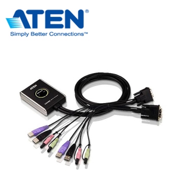 ATEN 2埠 USB DVI KVM多電腦切換器 (CS682)
