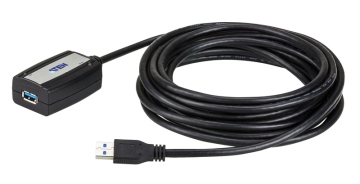 ATEN USB3.0 A公A母5米 延長線 ‧相容於USB 3.0, 2.0 及1.1 
‧內建USB3.0 Hub IC，支援各式USB1.1/2.0/3.0裝置的熱插拔
‧支援高達5 Gbps的傳輸速率