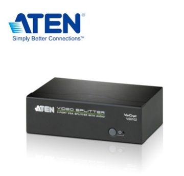 ATEN 2埠 VGA 螢幕分配器 (支援立體音訊)