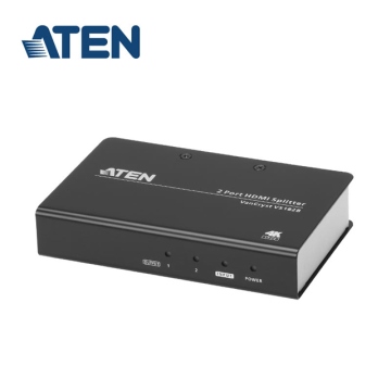 ATEN 1進2出 True 4K HDMI 影音分配器 ,相容於HDMI 2.0、可達True 4K 解析度  影音分配器 (VS182A) 支援4K2K