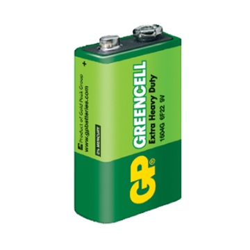 GP超重量級碳鋅9V電池1入綠色