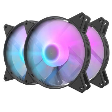 darkFlash C6 A-RGB 電腦散熱風扇3合1套裝-12公分支援主板同步-黑(DF02-0061)