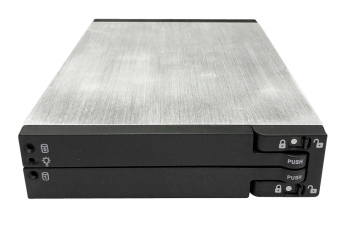 ELS 2.5吋 SATA/SAS 鋁本色硬碟雙層模組-無內框