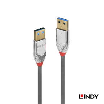 LINDY 林帝 CROMO LINE USB3.0 TYPE-A 公 TO 公 傳輸線 1M(36626)