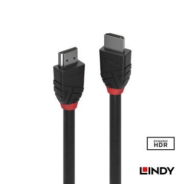 LINDY 林帝 BLACK LINE 8K HDMI(Type-A) 公 to 公傳輸線 0.5m(36770)