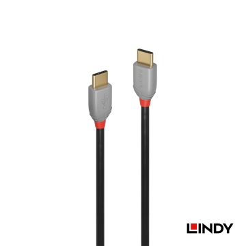 LINDY 林帝 ANTHRA LINE USB 2.0 TYPE-C 公 TO 公 傳輸線, 1M