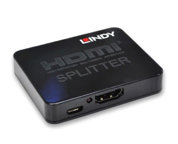 LINDY 林帝  迷你型HDMI1.4 10.2G 一進二出分配器(38157)