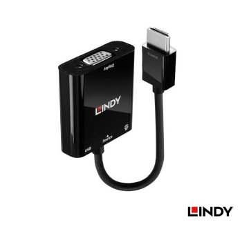 LINDY 林帝 主動式 HDMI TO VGA & 音源轉接器 (38285)