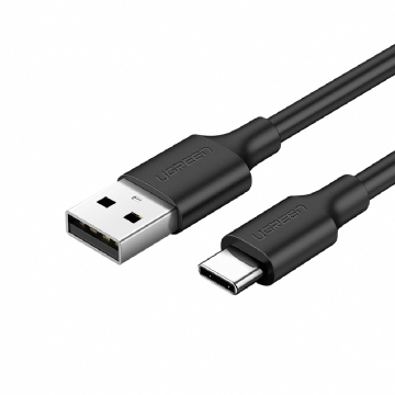 UGREEN綠聯 USB-C/Type-C快充傳輸線 25CM 黑色 (60114)